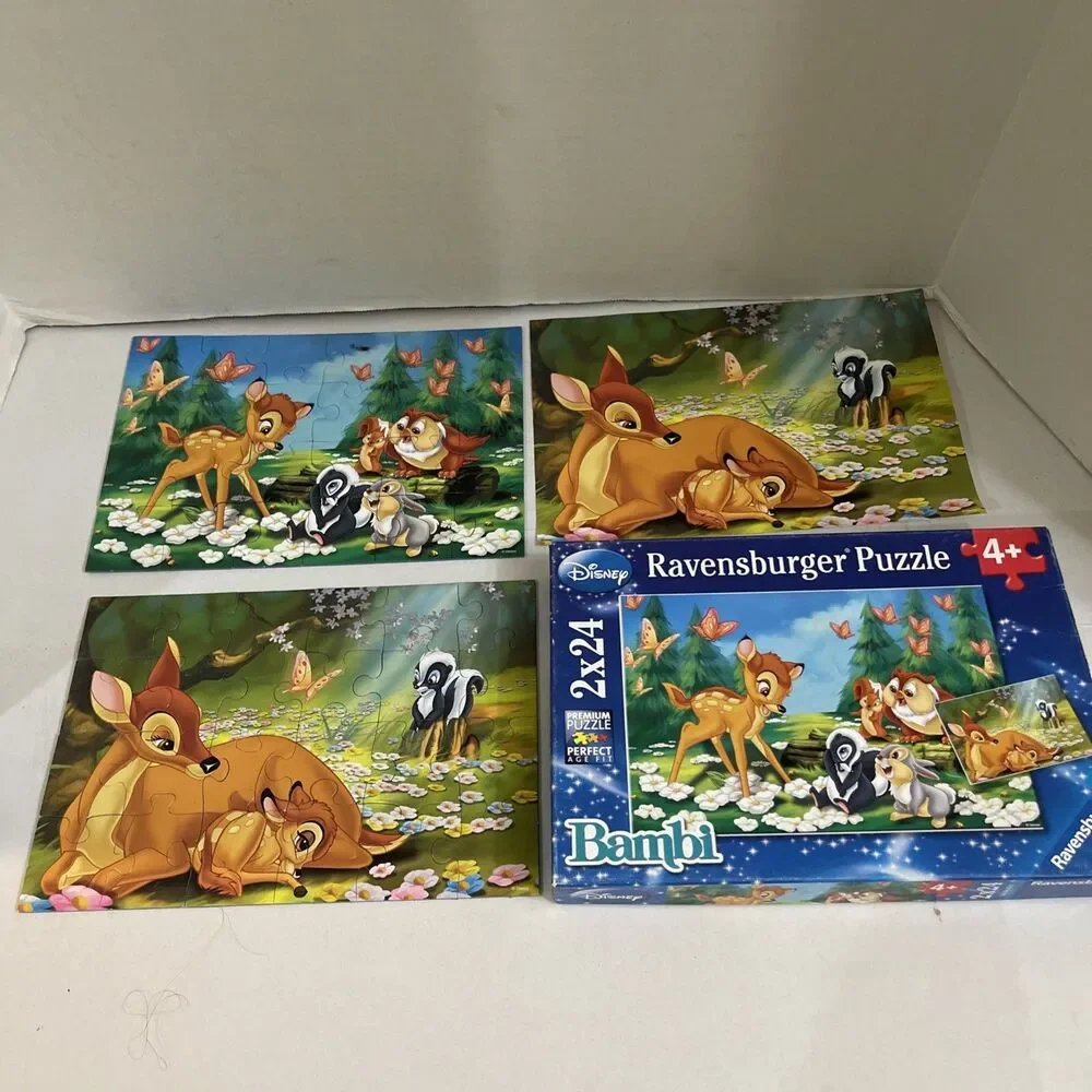 Ravensburge Bambi Puzzle 2x24 Pieces Disney Complete